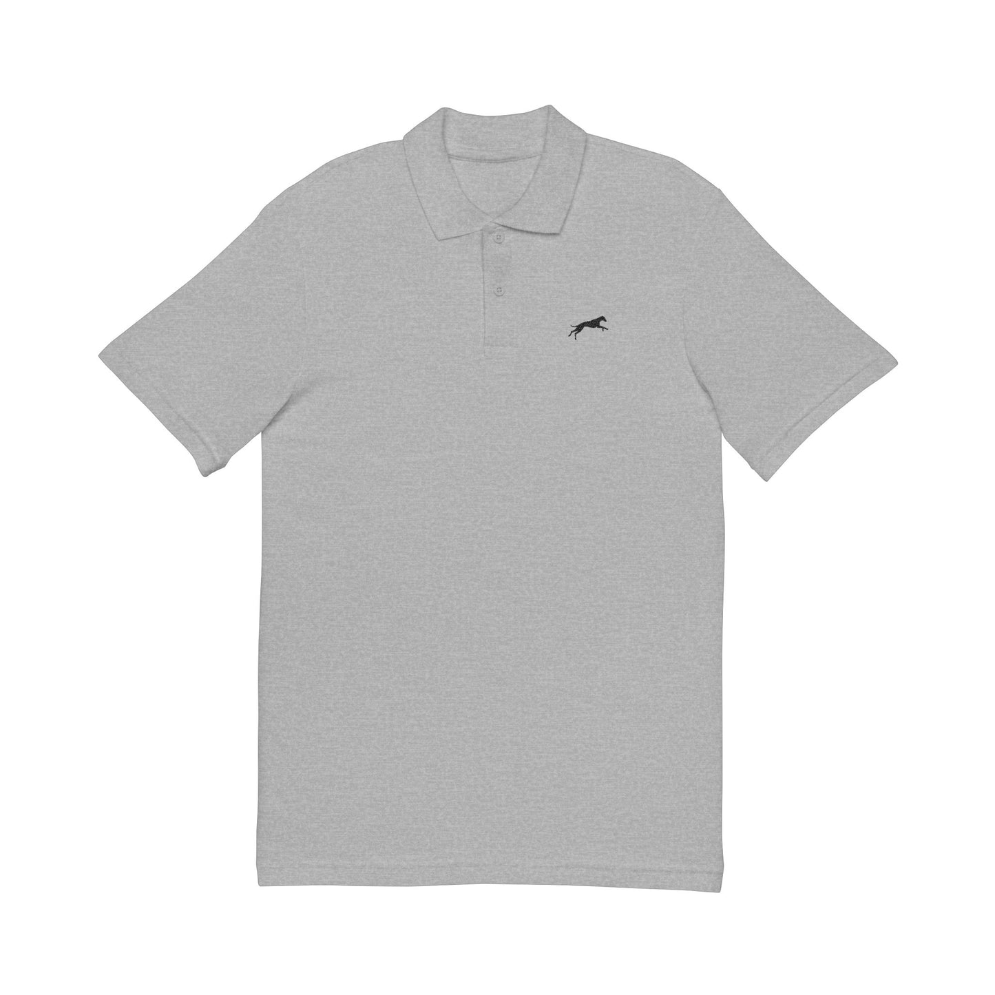 Embroidered Unisex Polo Shirt (White/Grey)