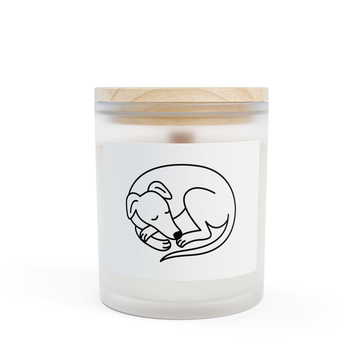 Scented Candle, Frosted Glass Container