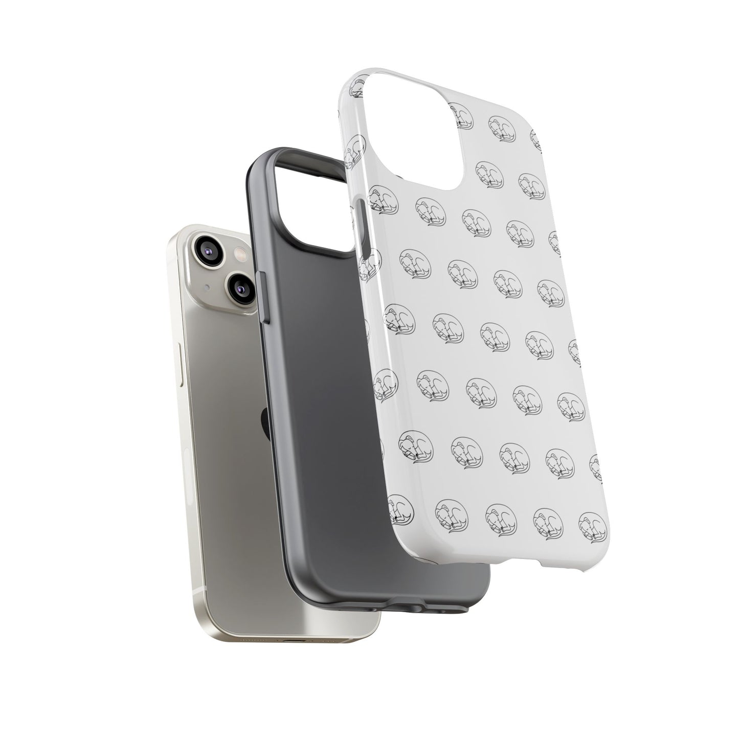 Sleeping Sighthound Patterned iPhone Case