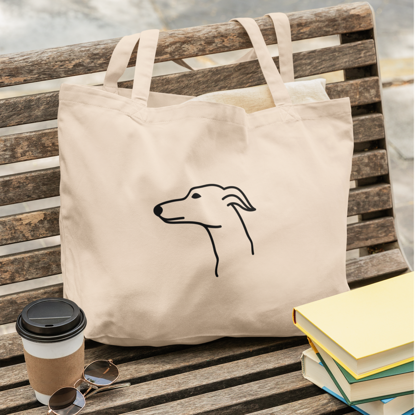 Sighthound Canvas Tote Bag