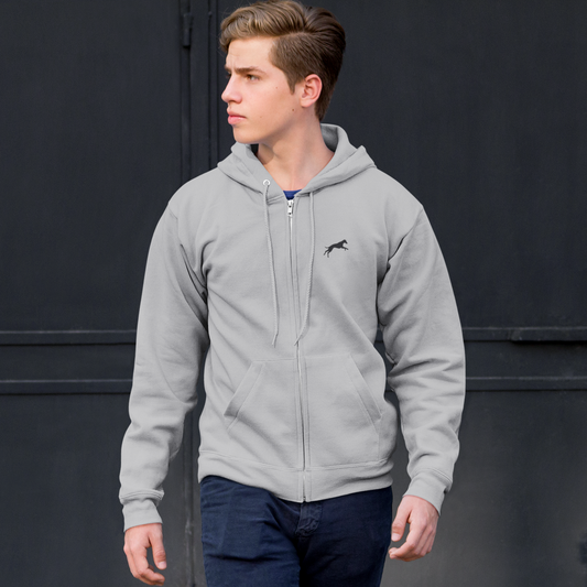 Embroidered Unisex Full Zip Hoodie