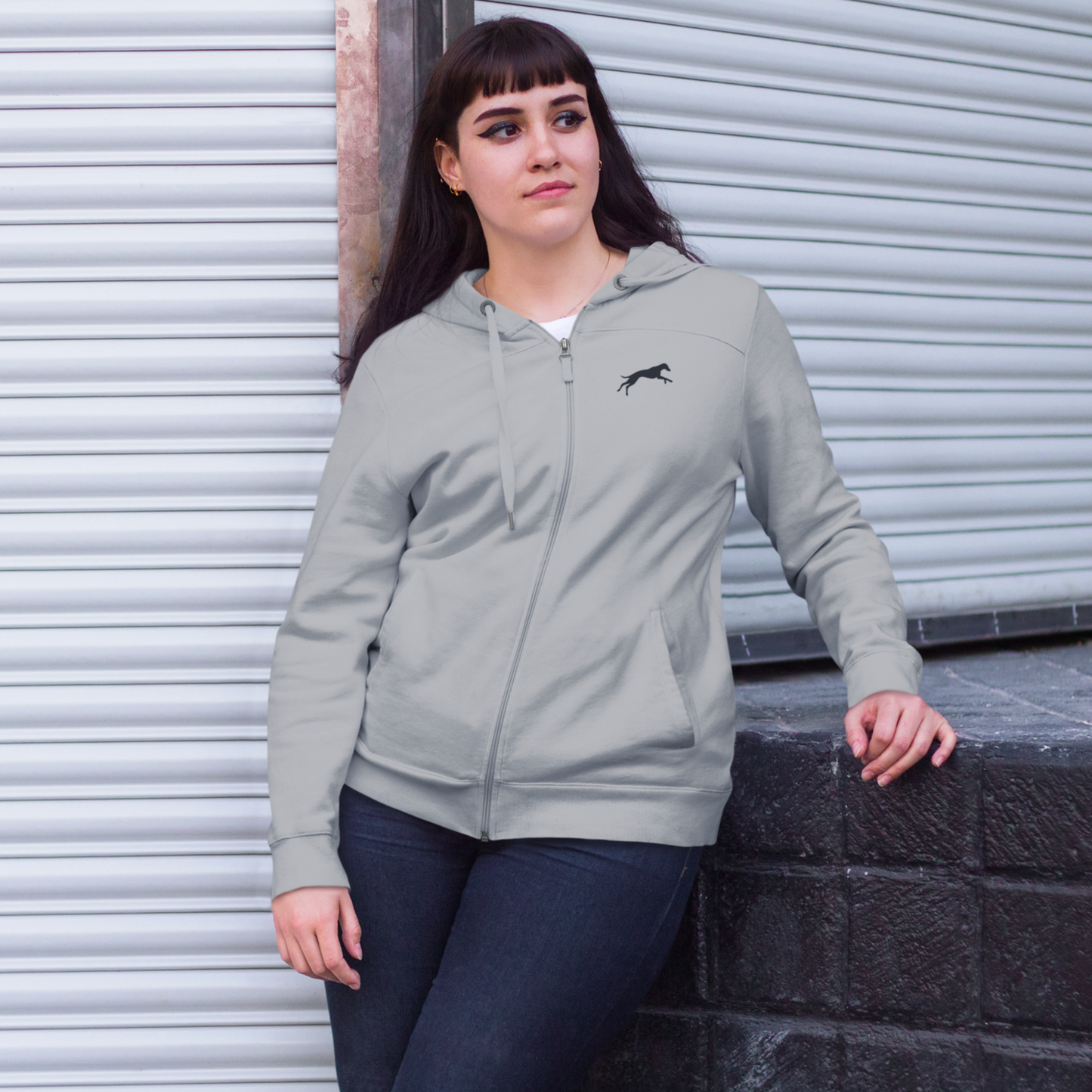 Embroidered Unisex Full Zip Hoodie