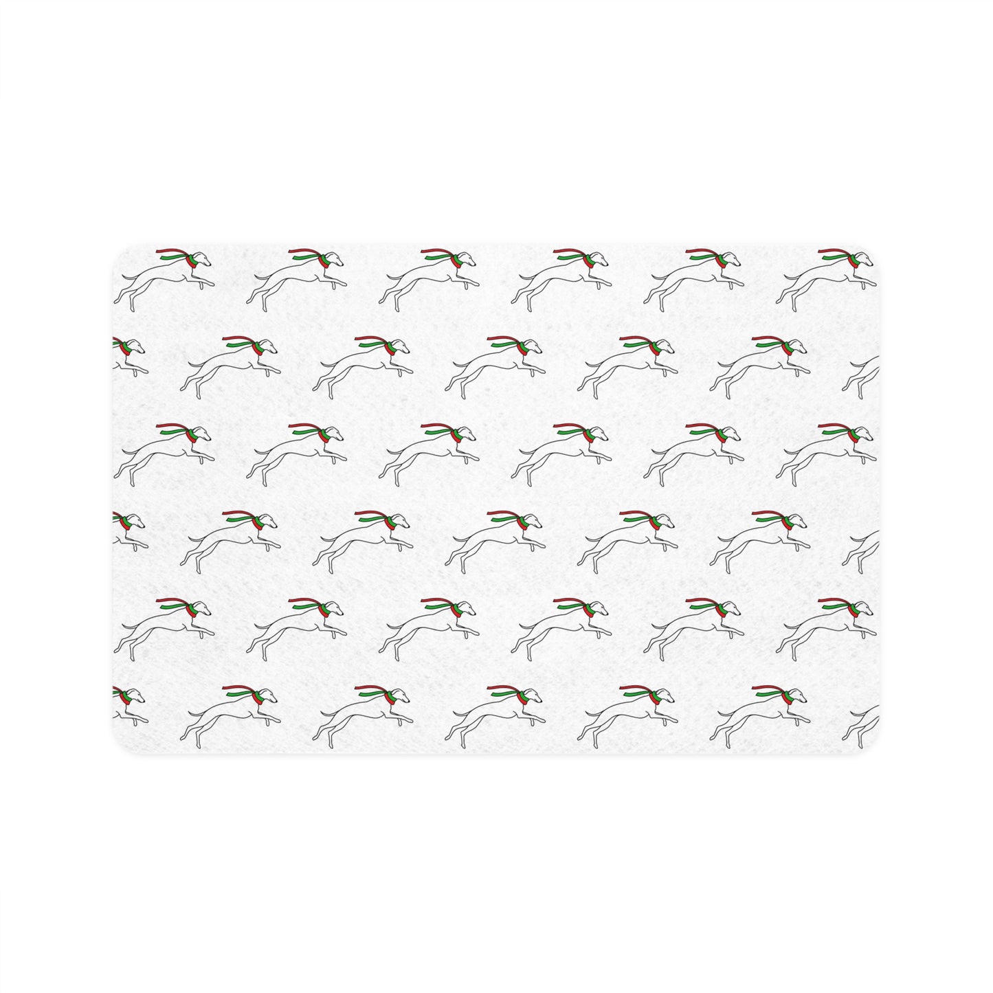 Galloping Holiday Hound Feeding Mat