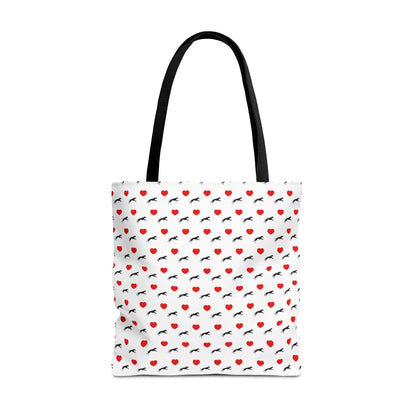 "Hearts and Hounds" Tote Bag