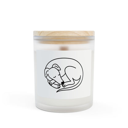 Scented Candle, Frosted Glass Container