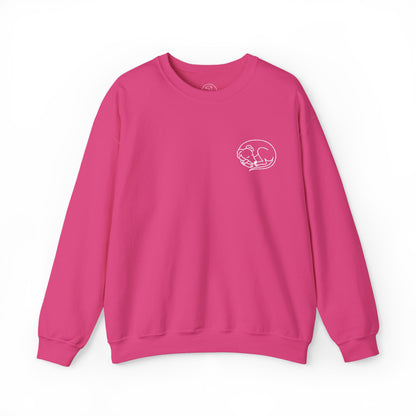 Embroidered Unisex Crew Neck Sweatshirt (Black, Navy, Pink)