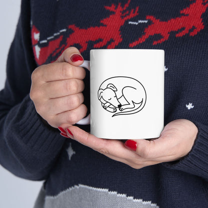 Sleeping Sighthound Mug