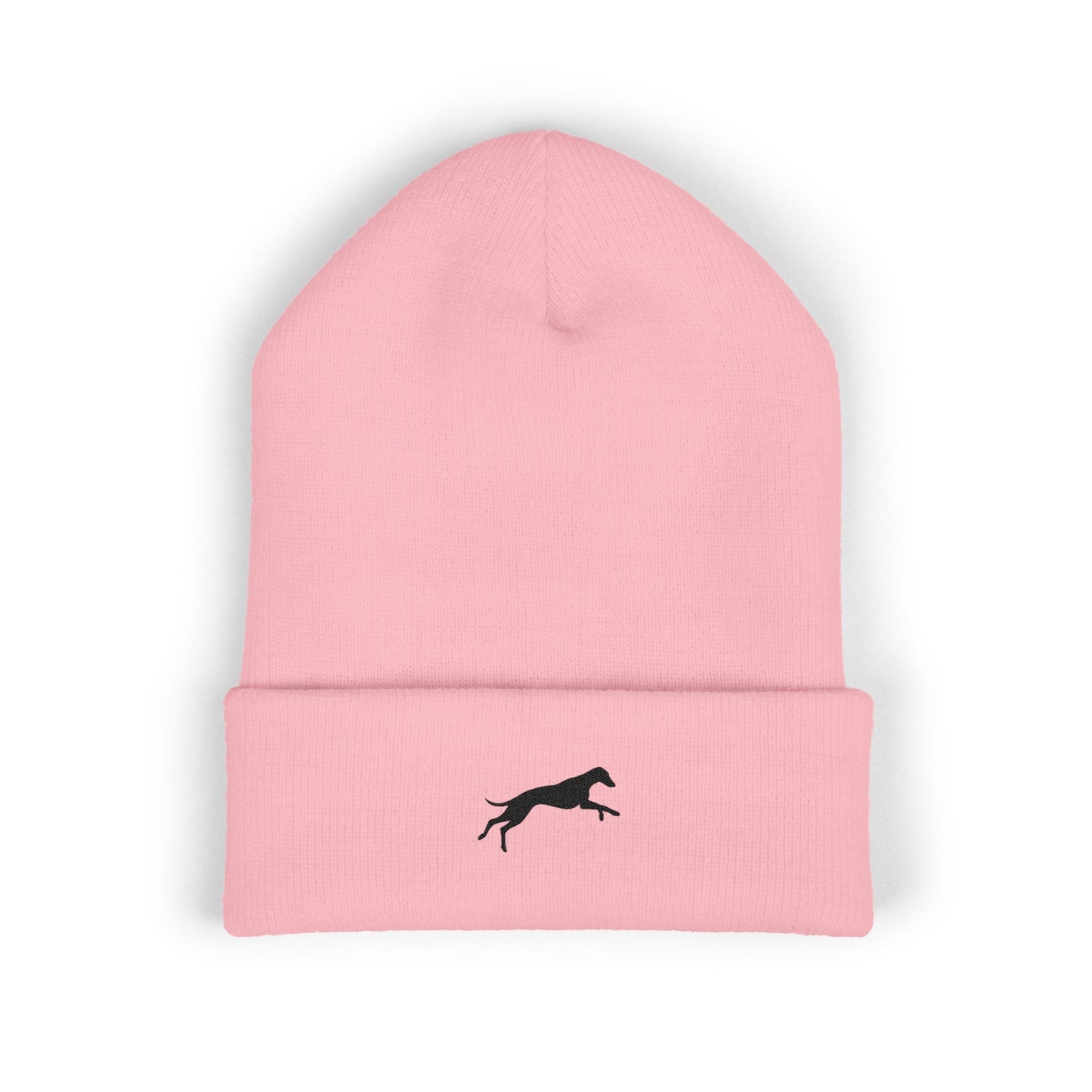 Embroidered Cuffed Winter Cap (Pink)