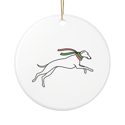 Galloping Holiday Hound Ornament