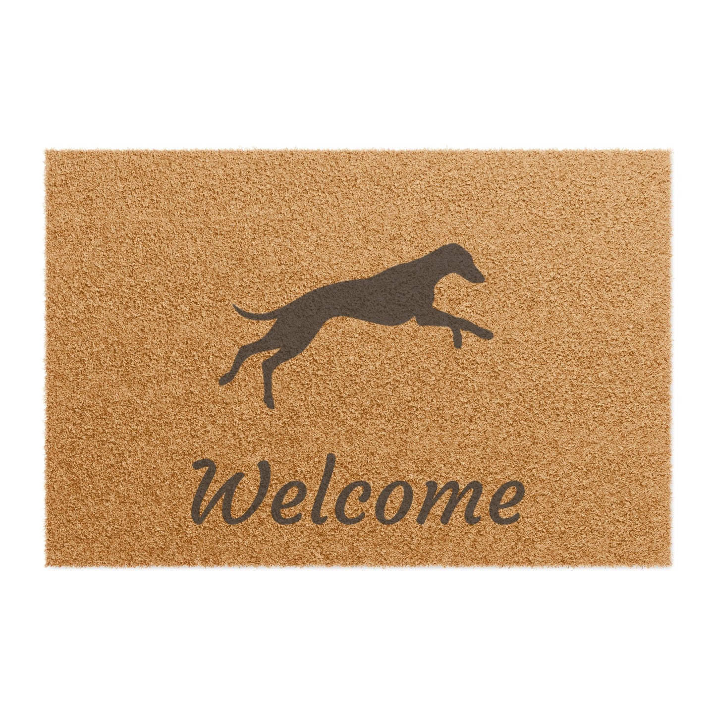 Galloping Sighthound Welcome Doormat
