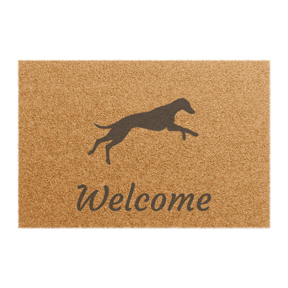 Galloping Sighthound Welcome Doormat