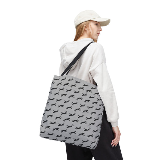 Patterned Tote Bag (Grey)