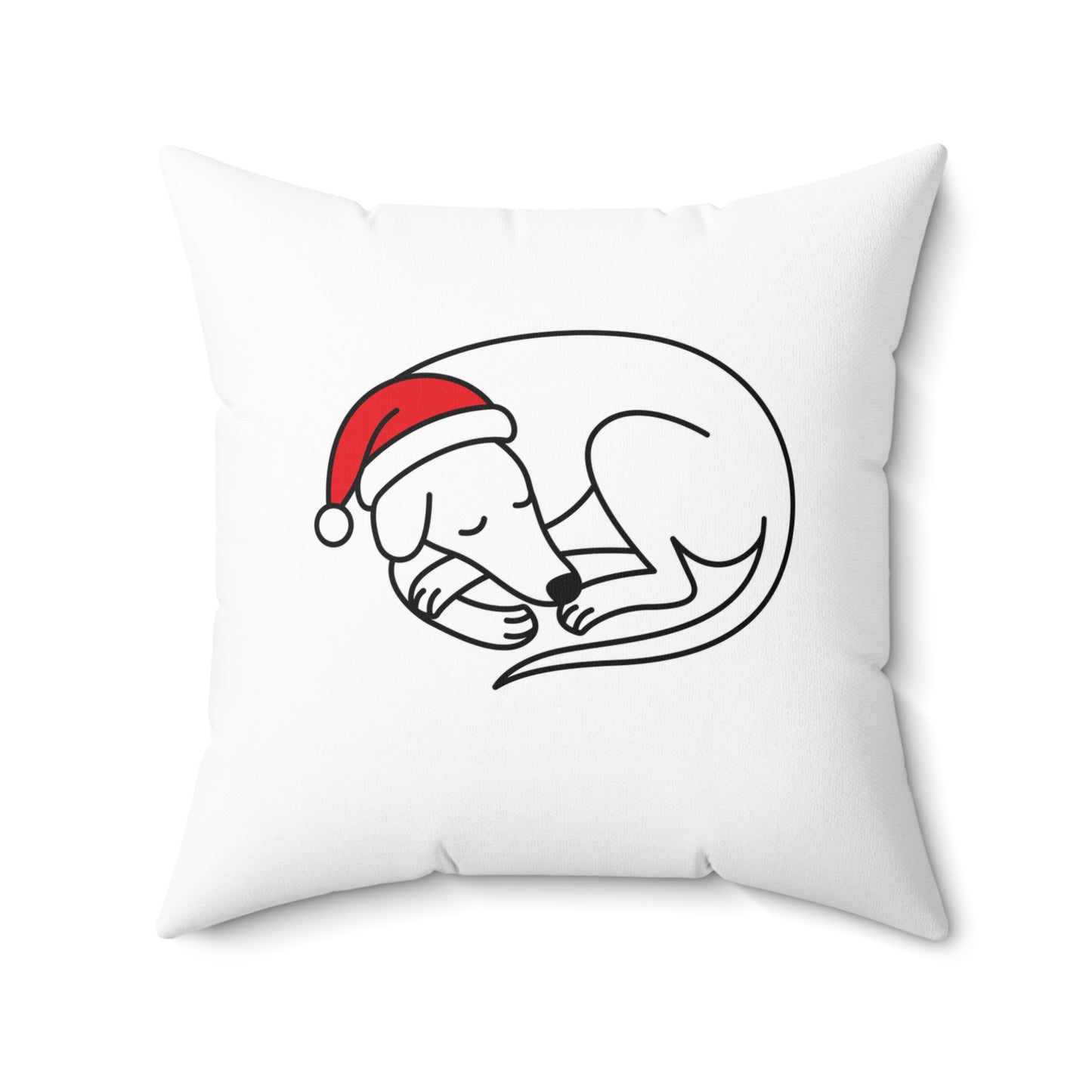 Sleeping Holiday Hound Pillow