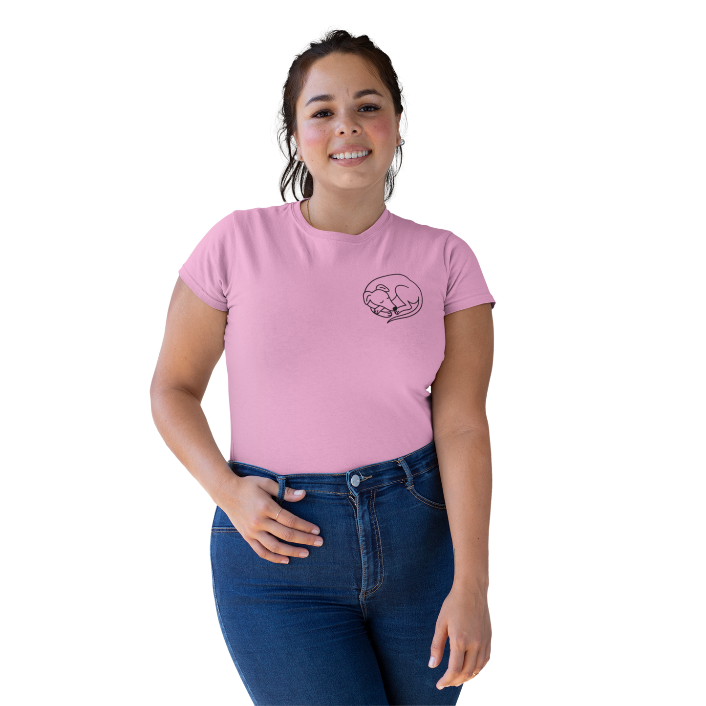 Sighthound Unisex T-shirt (White, Grey, Light Blue, Light Pink)