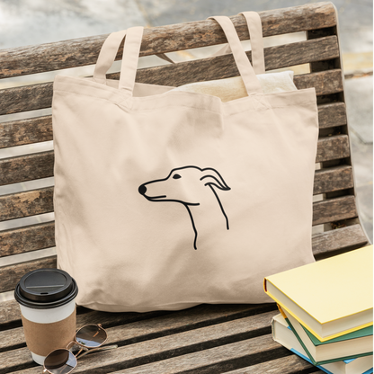 Sighthound Canvas Tote Bag