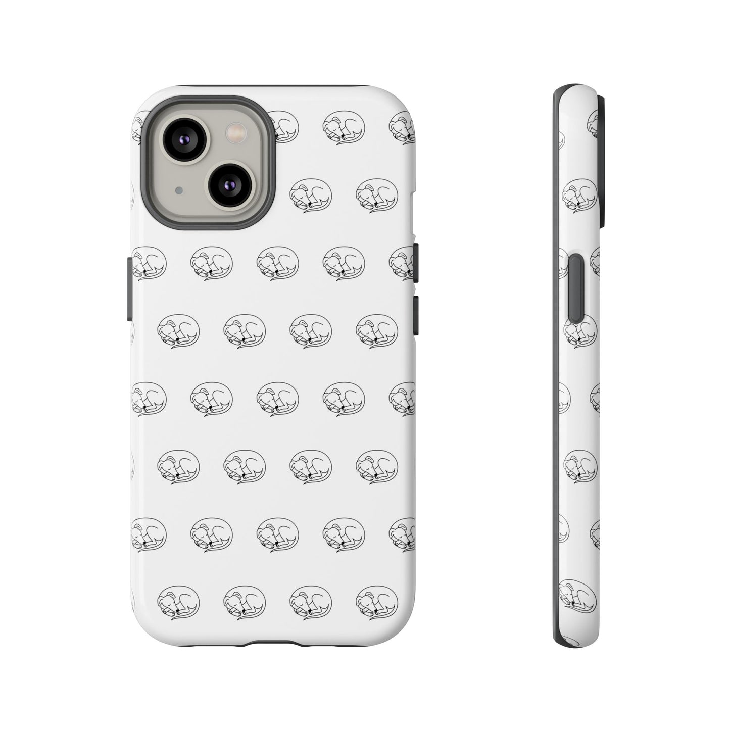 Sleeping Sighthound Patterned iPhone Case