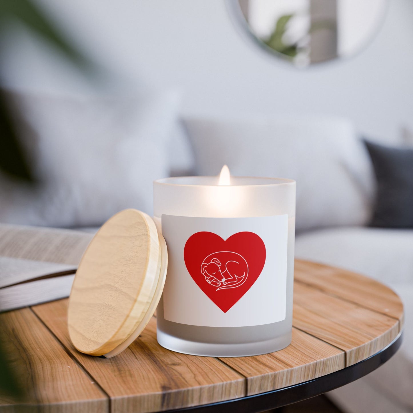"Close to Your Heart" Scented Candle, Frosted Glass Container