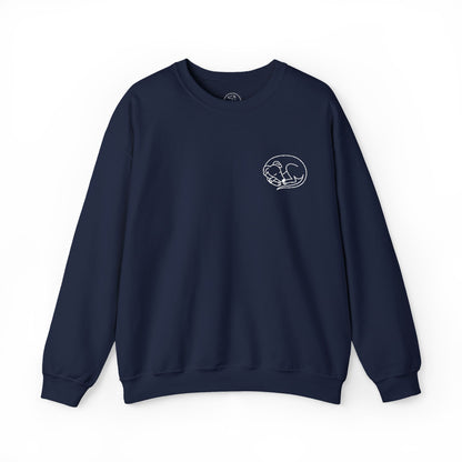 Embroidered Unisex Crew Neck Sweatshirt (Black, Navy, Pink)