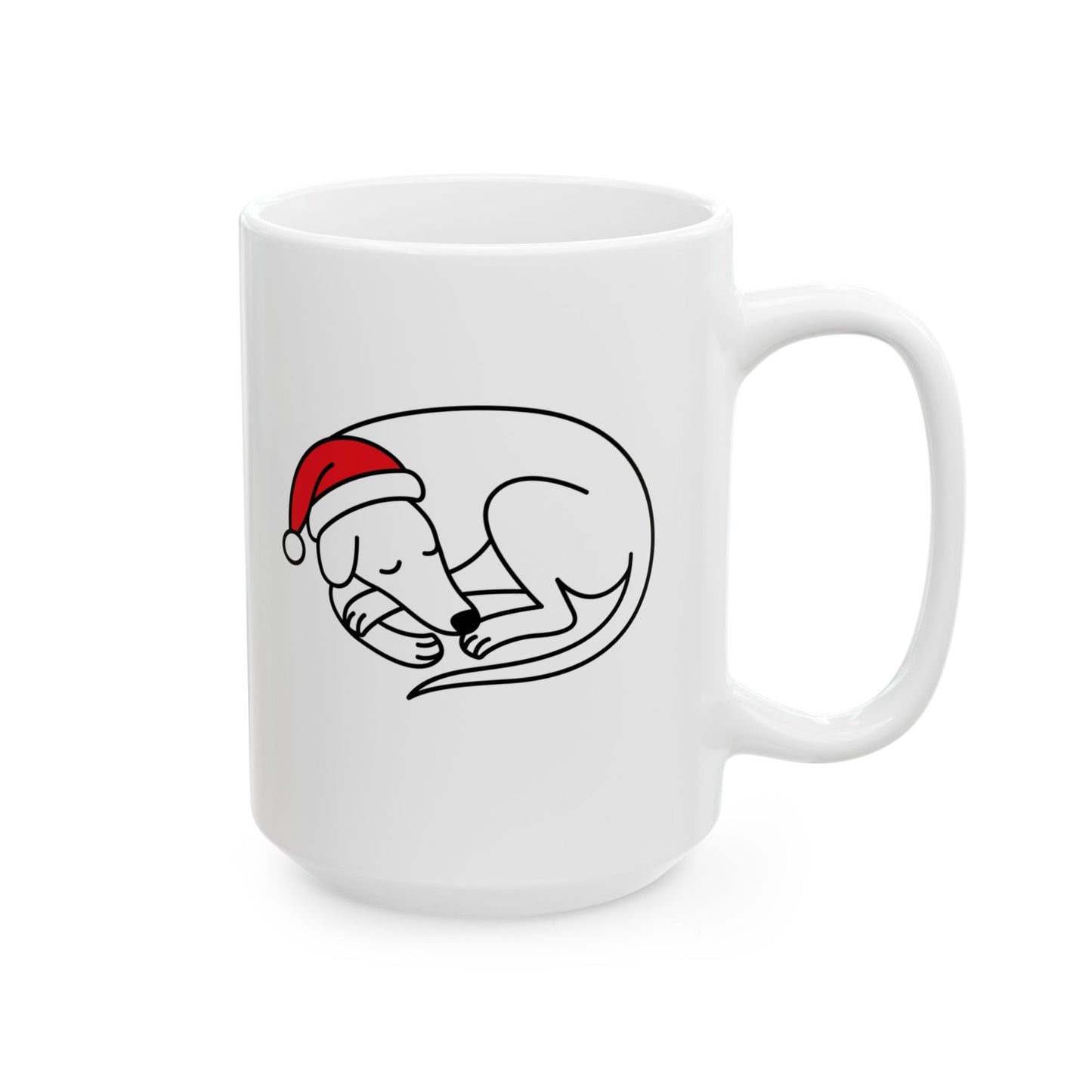 Sleeping Holiday Hound Mug