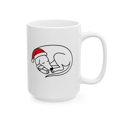 Sleeping Holiday Hound Mug