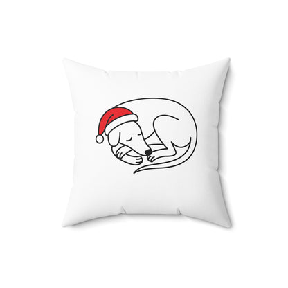 Sleeping Holiday Hound Pillow