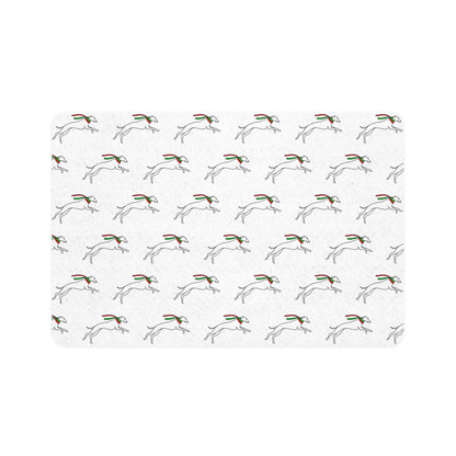 Galloping Holiday Hound Feeding Mat