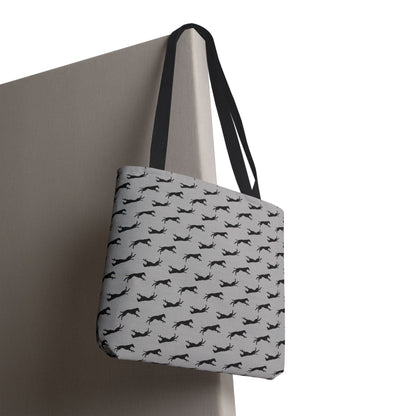 Patterned Tote Bag (Grey)