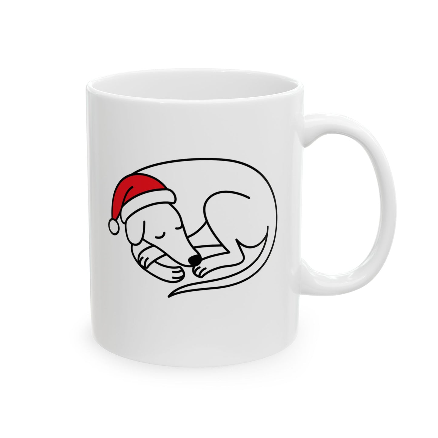 Sleeping Holiday Hound Mug