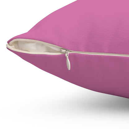 Pink Pillow with Galloping Sighthound